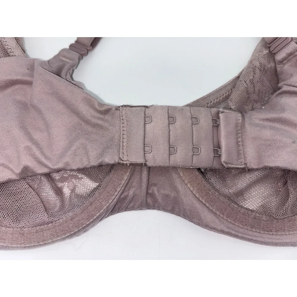 VICTORIA'S SECRET Unlined Demi Bra Pink Body by Lace Leopard Underwire Sexy 34DD